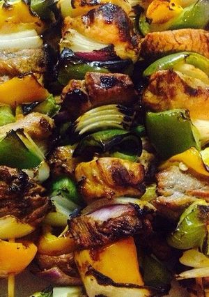 Una foto de Brochetas de pollo (banderillas)