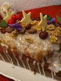 Budín de frutas y frutos para Navidad