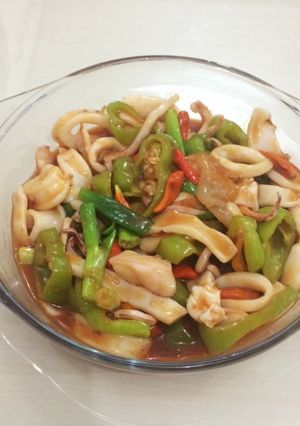 Foto resep Cumi saus padang