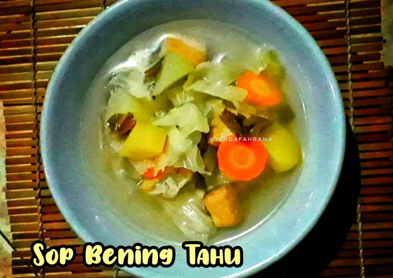 Sop Bening Tahu 🥘