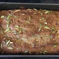 Banana bread loaf A picture of Banana bread loaf.