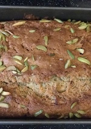 A picture of Banana bread loaf.