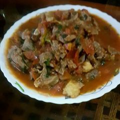 A picture of Kenyan Beef stew.