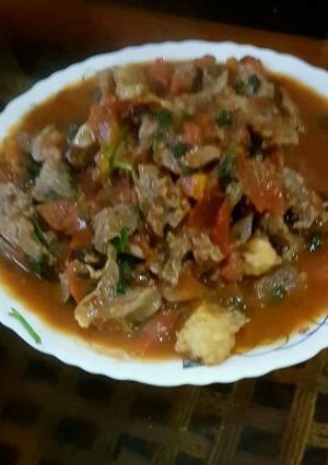 A picture of Kenyan Beef stew.