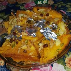 A picture of Hyderabadi shahi tukray made by my khala jan.