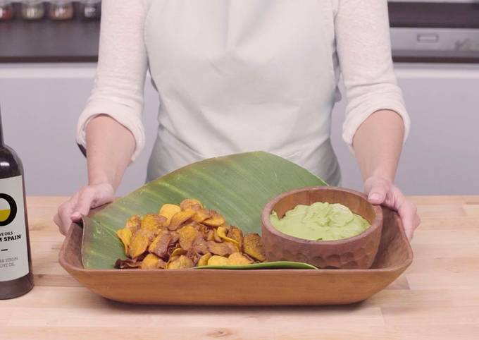 Step-by-Step Guide to Make Favorite Avocado cream with sweet potato chips