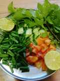 سلطة بالبصل الأخضر والجرجير 🥗