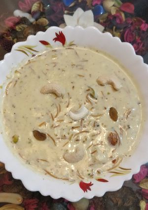 A picture of Paneer custard sewai.