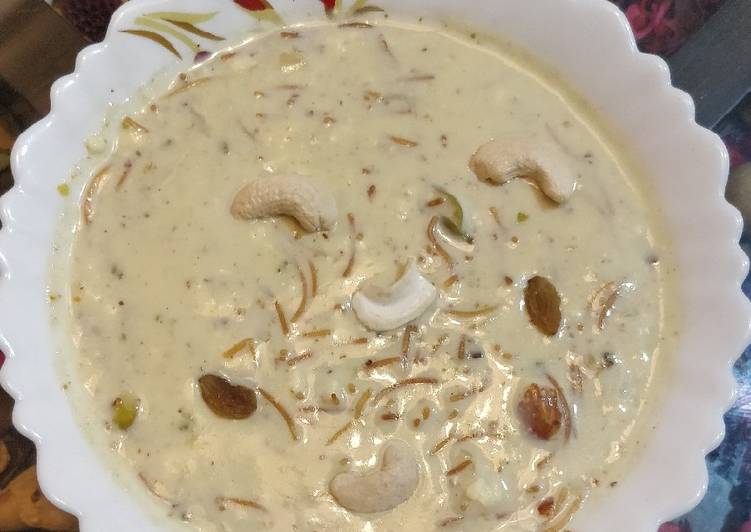 Step-by-Step Guide to Make Any-night-of-the-week Paneer custard sewai