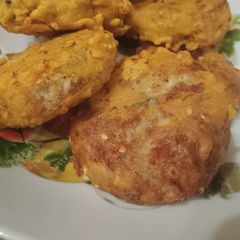 Chicken tikka cutlet A picture of Chicken tikka cutlet.