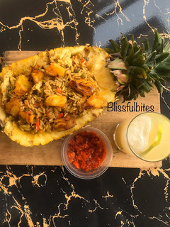 A picture of Chinese fried rice.