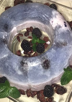 Una foto de Gelatina de zarzamoras encapsulada