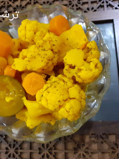 عکسی از دستور ترشی گل کلم فوری