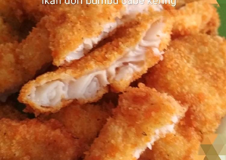 Resep Ikan dori goreng bumbu cabe kering yang praktis