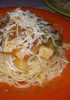 Foto resep Spaghetti Saus Brokoli 