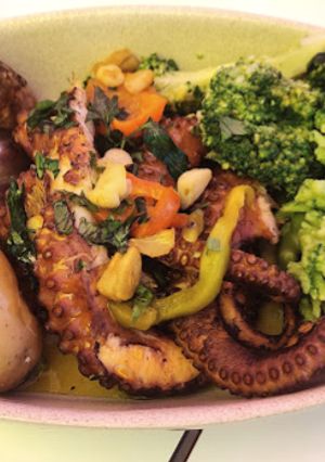 Foto de Polvo com Batatas e Brócolos
