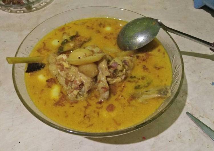 Kare ayam telur puyuh kentang