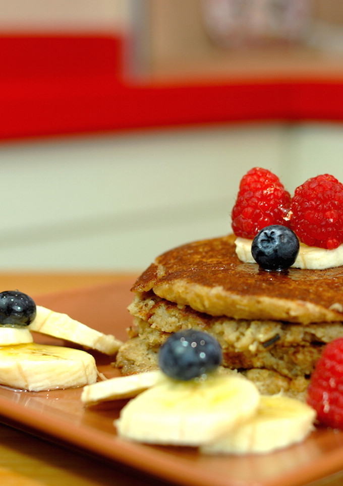 Una foto de Ideas de desayuno. Tortitas de avena {FitKen} 