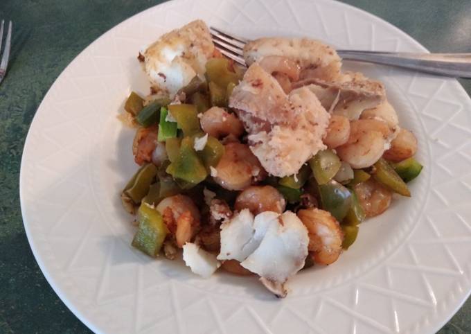 COD, shrimp meal for 2. ๐