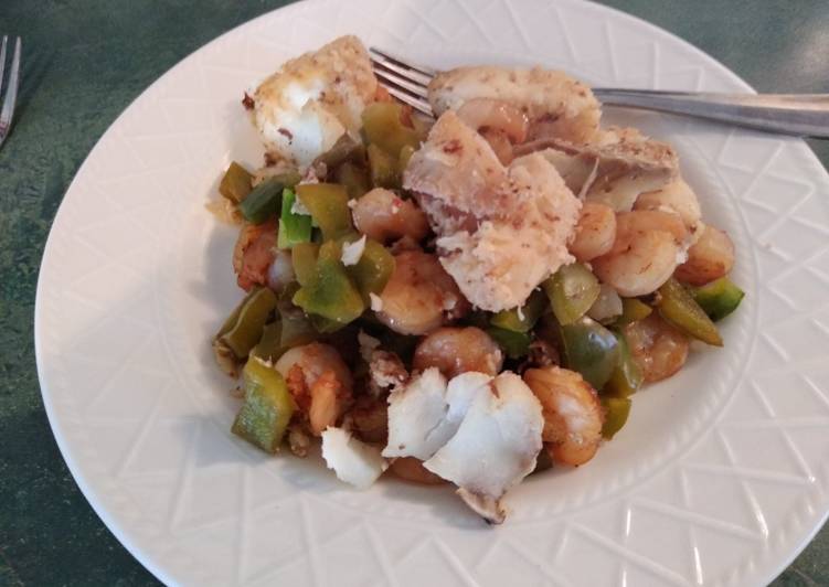 Steps to Prepare Homemade COD, shrimp meal for 2. 🙂