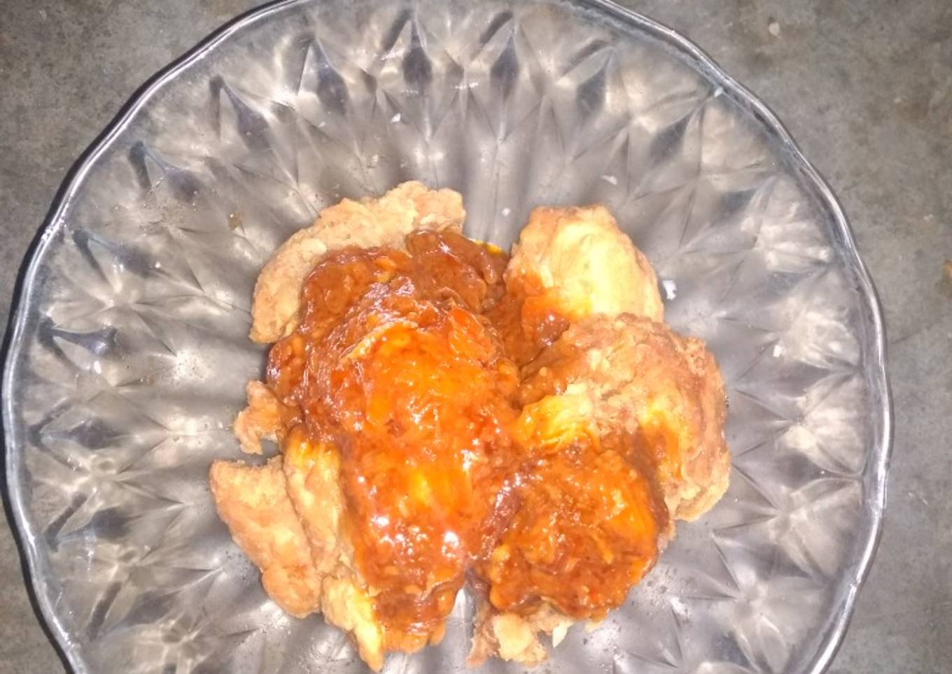 Ayam crispy bumbu balado
