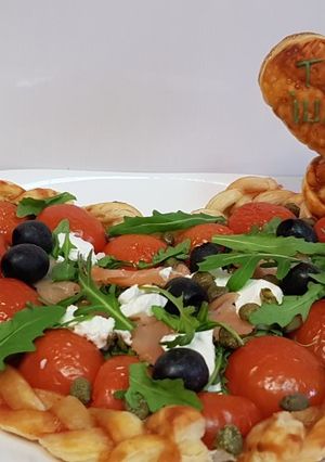 O poză a rețetei Pizza San Valentín.