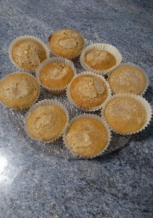 Una foto de Magdalenas sin gluten con castañas!
