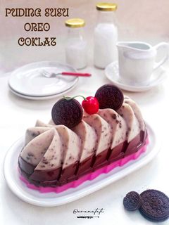 Foto resep Puding Susu Oreo Coklat