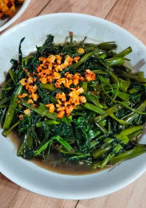 Foto resep Kangkung cah bawang putih