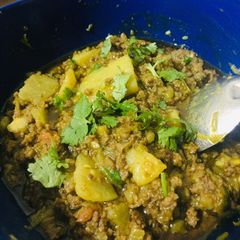 A picture of Mix keema with aloo.
