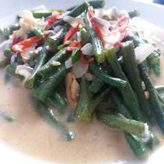 Kacang panjang kuah santan sederhana রেসিপির প্রধান ছবি