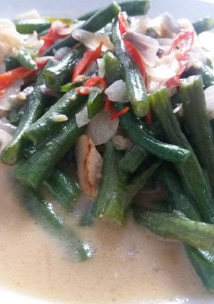 Foto resep Kacang panjang kuah santan sederhana
