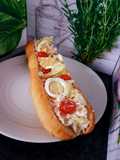 Refreshing Sandwich with Imitation Crab and Fresh Vegetables 😋