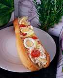 Refreshing Sandwich with Imitation Crab and Fresh Vegetables 😋