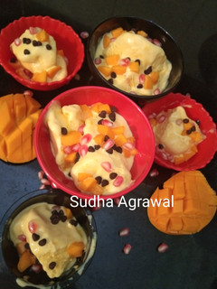 मैंगो आइसक्रीम (Mango ice cream recipe in Hindi) रेसिपी मुख्य फोटो
