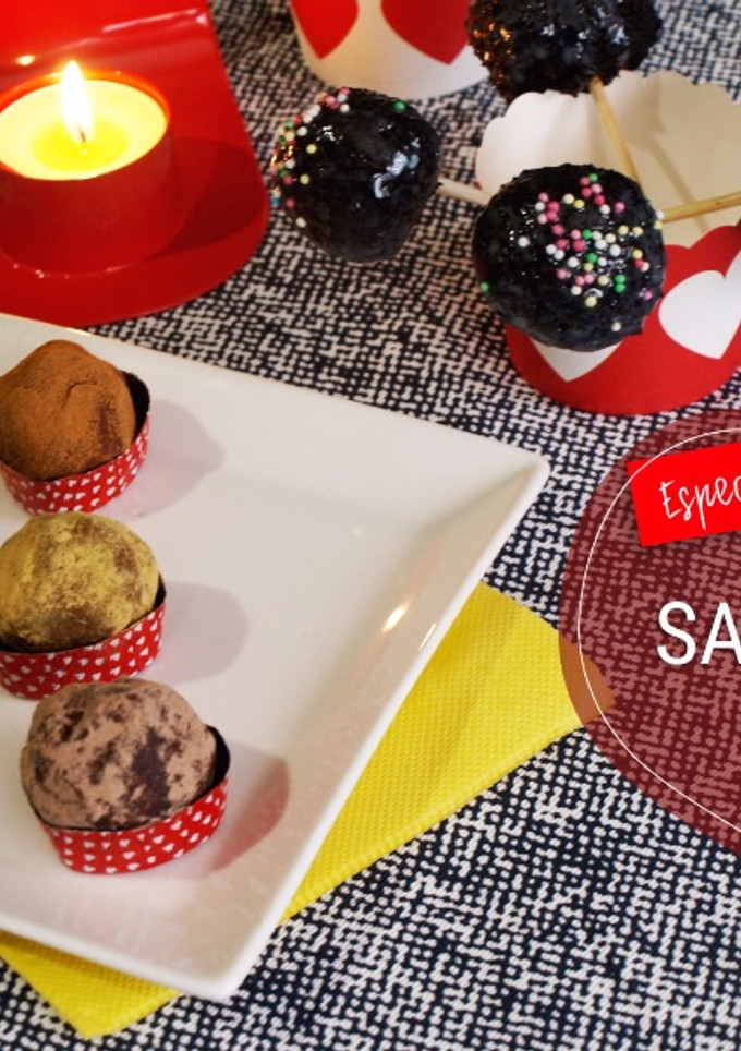 Una foto de Trufas y cake pops de Oreo: Especial San Valentín