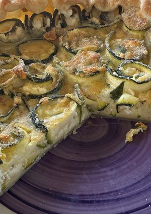 Foto di Torta salata con zucchine e feta