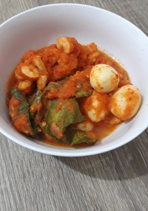 Foto resep Udang Balado Telur Puyuh