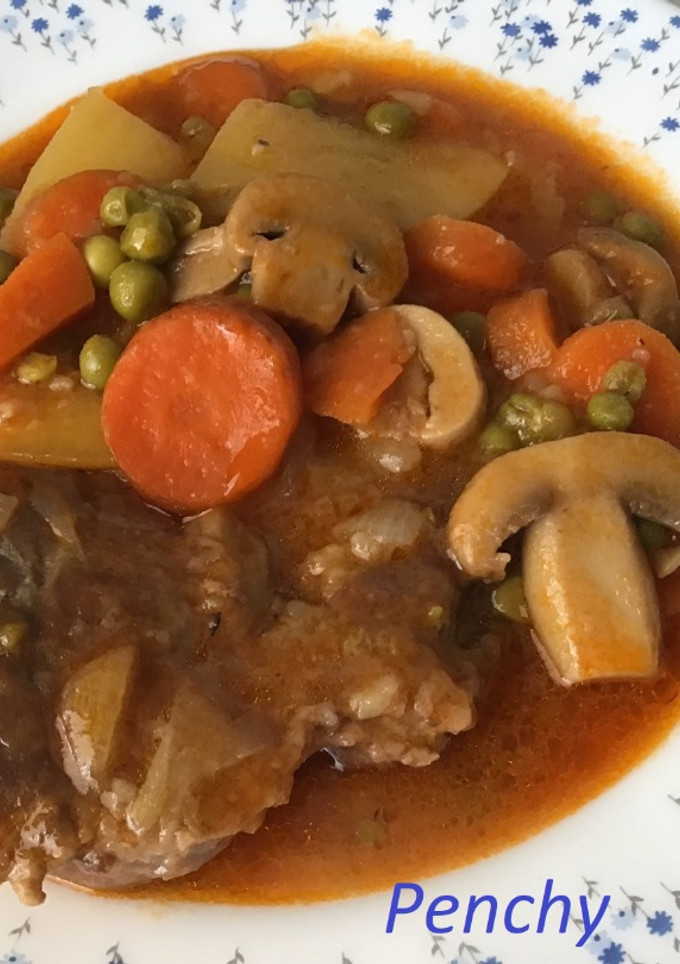Una foto de Carrilleras de cerdo en salsa