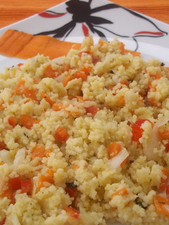 Una foto de Couscous de hortalizas y fresquito