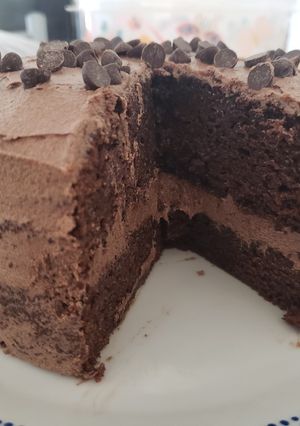 Una foto de Frosting de chocolate y mantequilla
