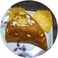 Pineapple halwa A picture of Pineapple halwa.