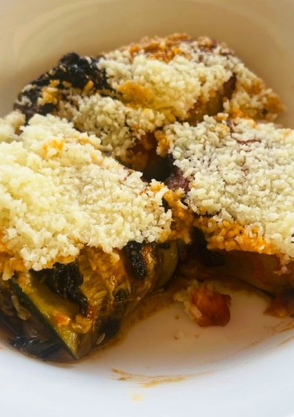 Una foto de Raviolis de Calabacín rellenos