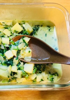 奶油菠菜馬鈴薯 的食譜成品照片