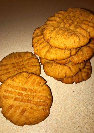 Mogyoróvajas keksz recept fotója