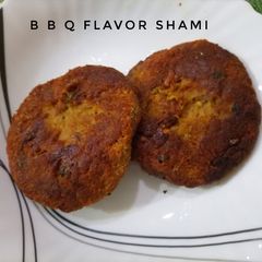 A picture of B B Q flavored / Smoked Shami kabab Tikka flavor.
