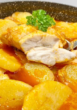 Una foto de Merluza a la gallega