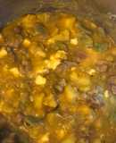 Picante de habas con mollejas de pollo