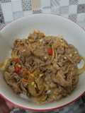 Beef Bowl Blackpaper ala Yoshinoya (halal)