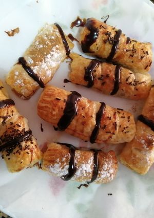 Una foto de Napolitanas rellenas de Nutella